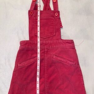 Girls *Pink Jet Set Corduroy Overall skirt Vintage